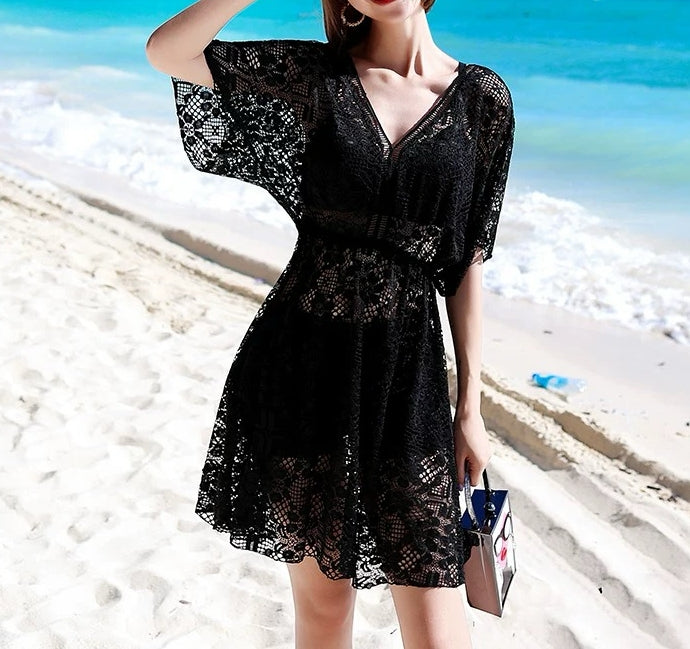 Trendy Letter Printed Bikini Swimsuit