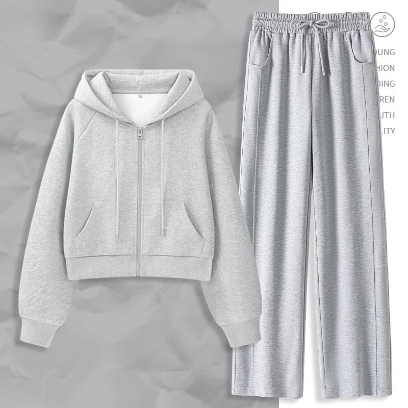 Letter Print Sportswear 2-Piece Set