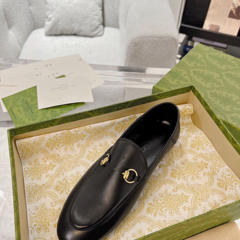 Fashion Lace-Up Brown Pattern Loafers
