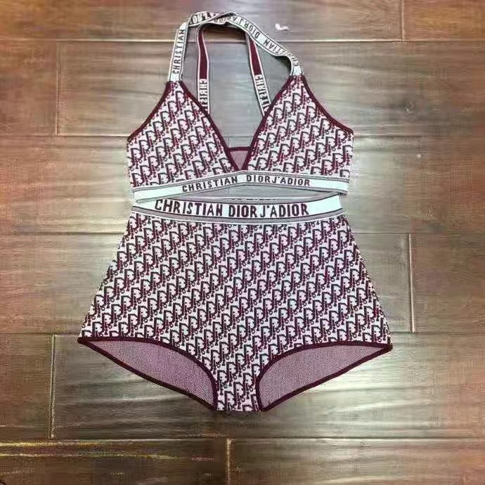 Trendy Letter Printed Women's Swimsuit