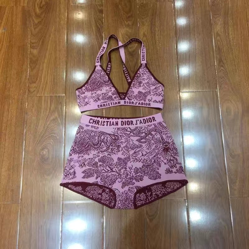 Trendy Letter Printed Women's Swimsuit