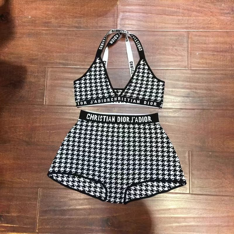Trendy Letter Printed Women's Swimsuit