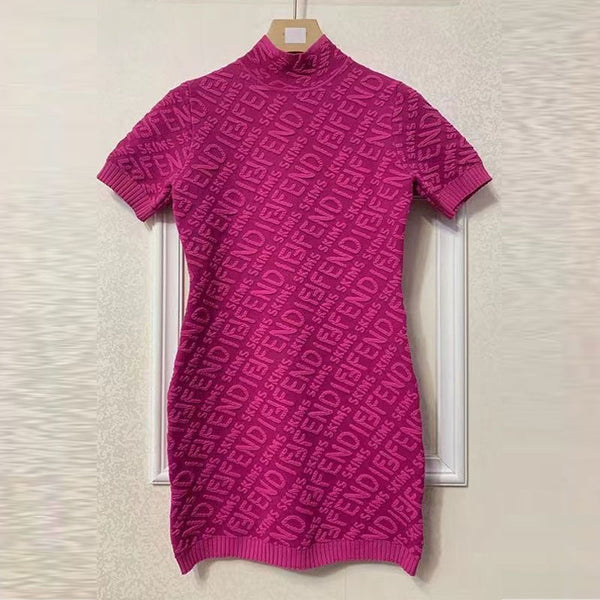 Fashion Letter Printed Dress