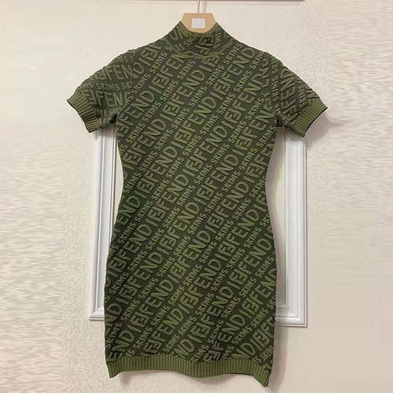 Fashion Letter Printed Dress