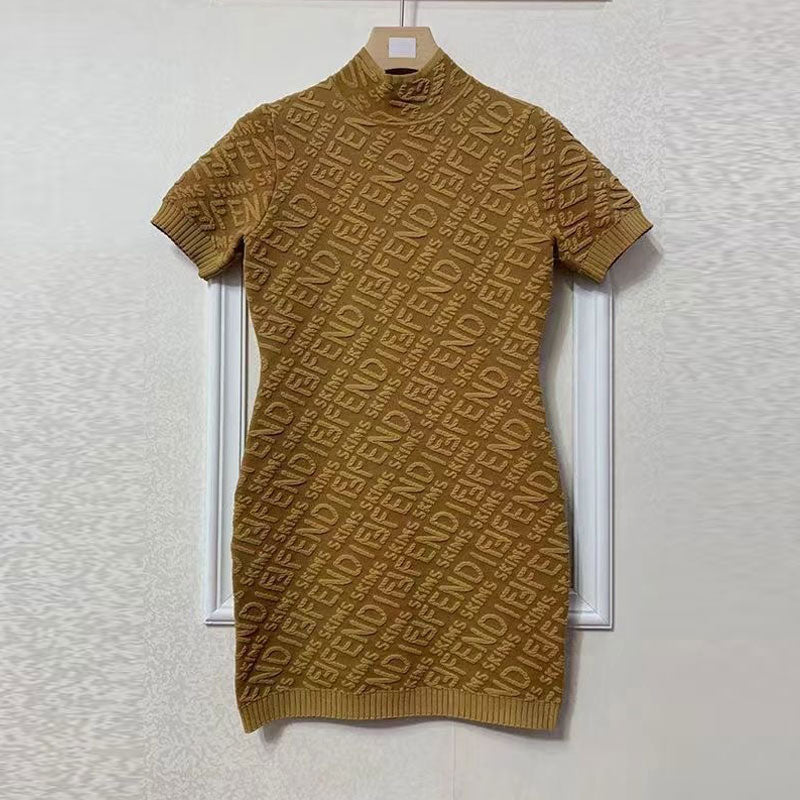 Fashion Letter Printed Dress