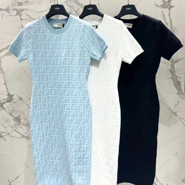 Fashion Letter Print Sweater Vest/Dress