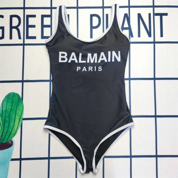 Fashion Letter Printed One-piece Swimsuits
