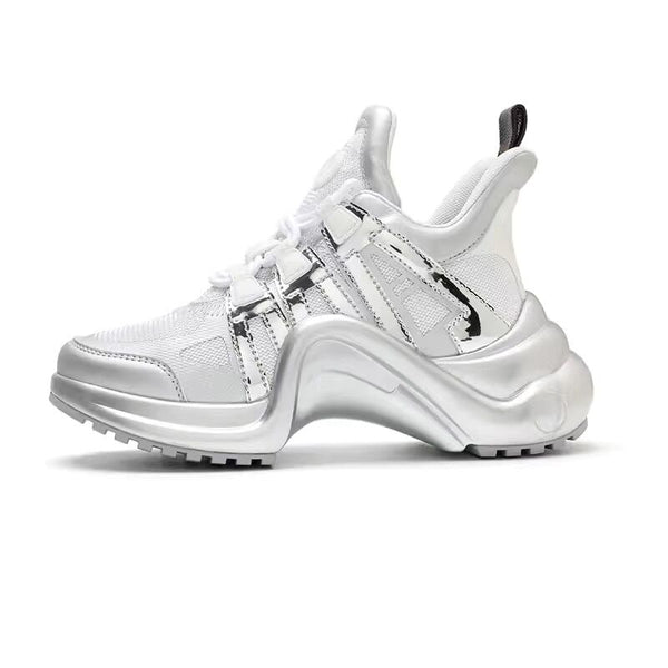Color-blocking Dad Shoes Old Flower Casual Sports Shoes