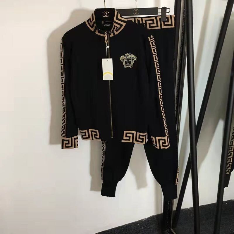 Knitted Sweatshirt And Leggings 2-Piece Suit