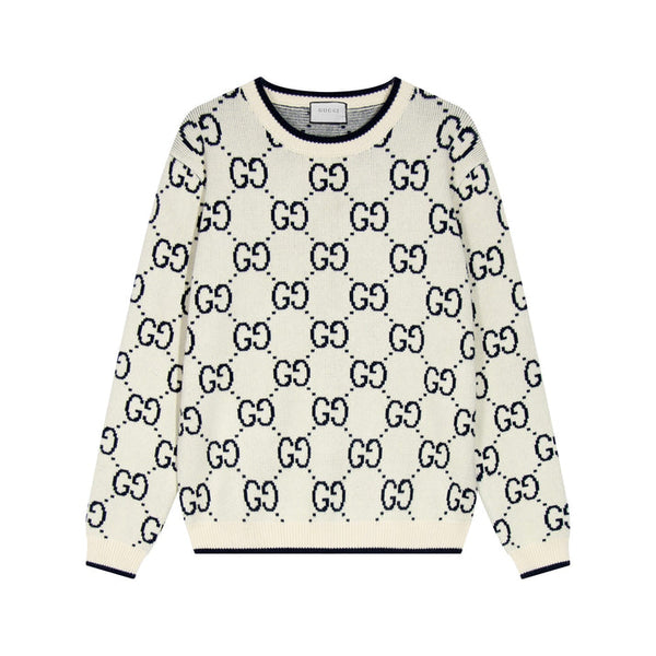 Cotton Letter Printed Knit Sweatshirt