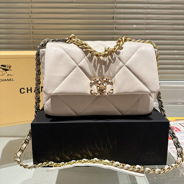 Vintage High Quality Chain Real Leather Flap Handbag