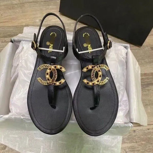 Fashion New Camellia Flip Sandals