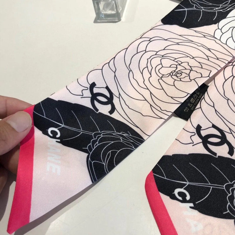Rose Pattern Leisure Silk Scarf