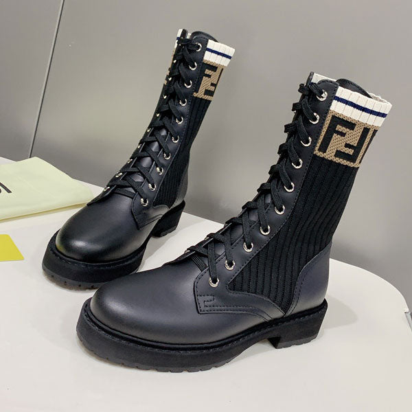 Women's Letter Decorated Boots / Flats