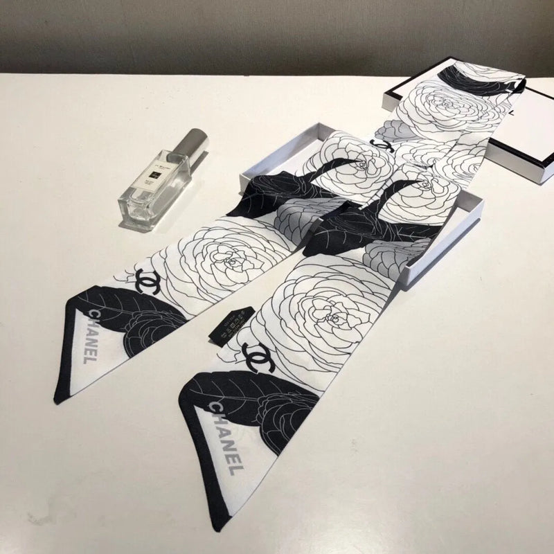 Rose Pattern Leisure Silk Scarf