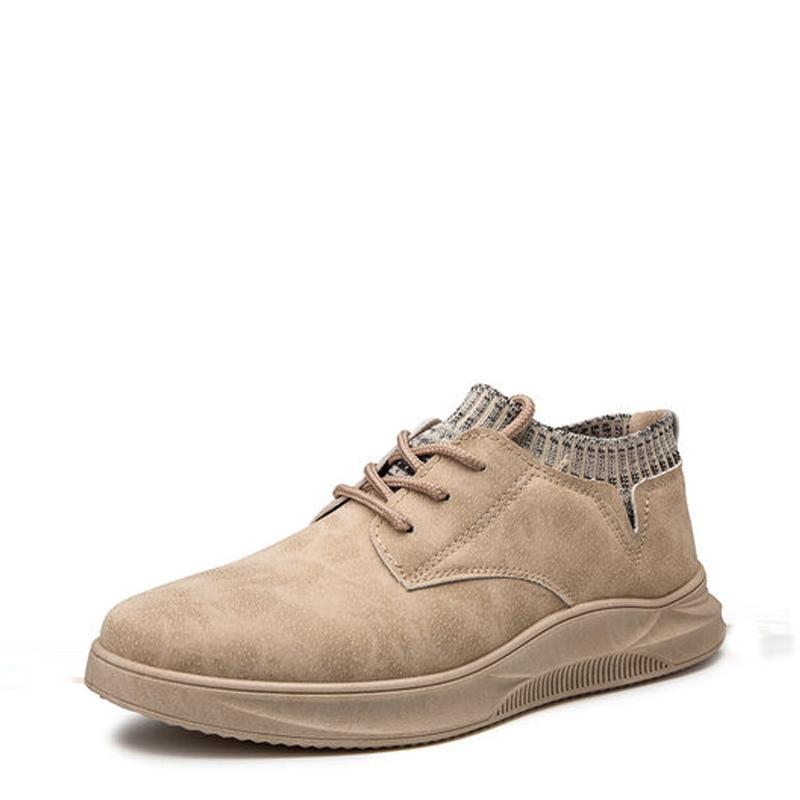 Leather Lace Up Water-proof Men's Sneakers