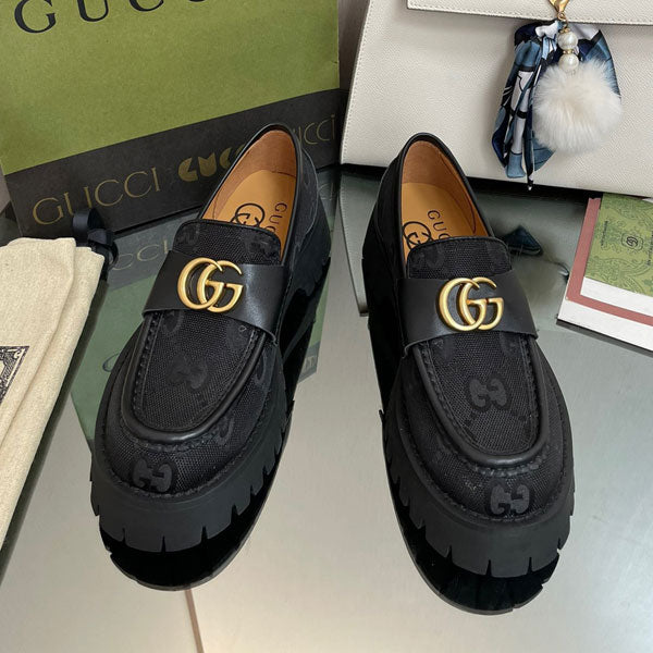 Letter-Embellished Platform Shoes