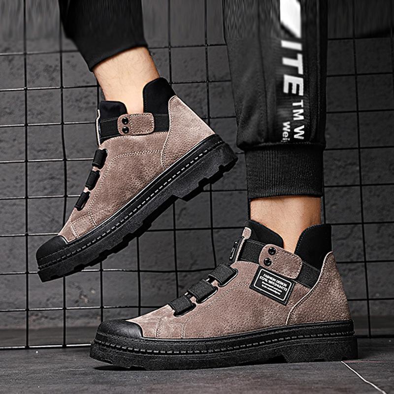 Leather Lace Up Men's Boots