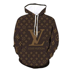 Letter Printed Loose Printed Hooded