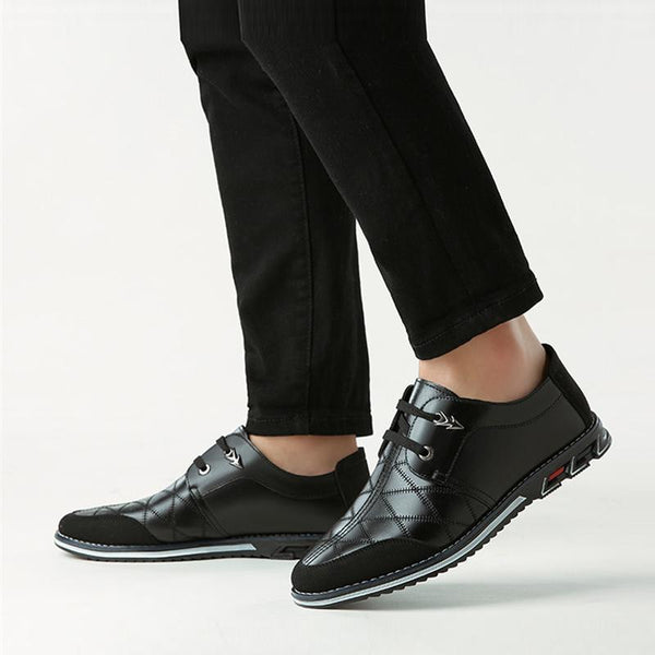 Cowhide Lace Up Men's Dress Shoes