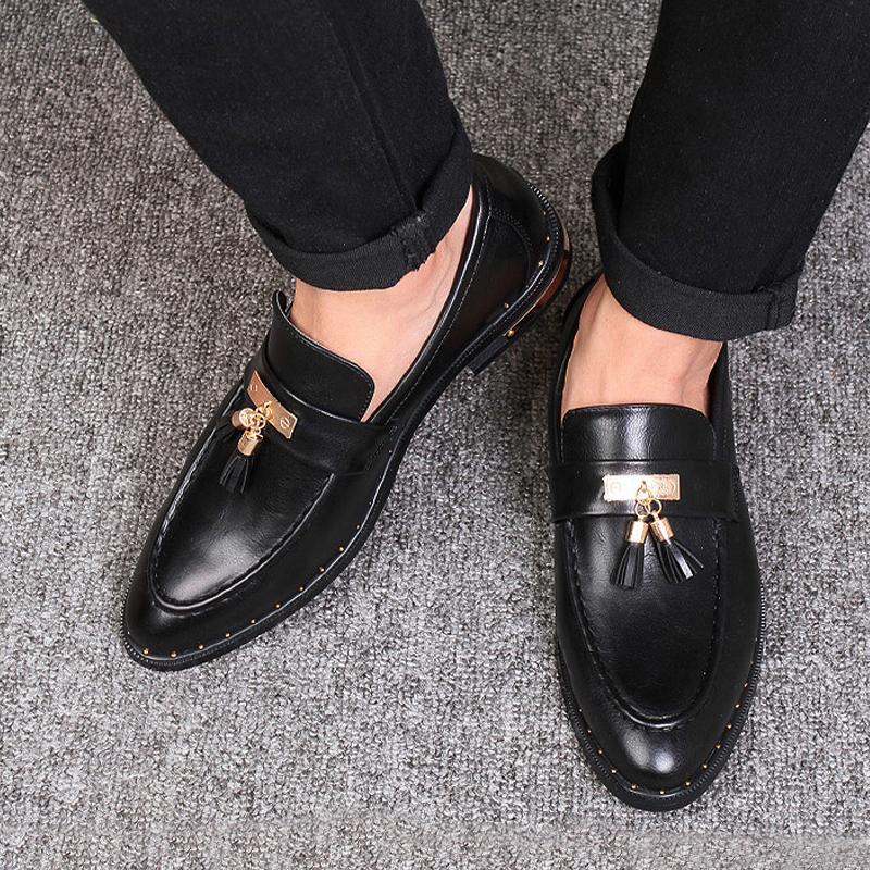 Microfiber Slip-On Men's Dress Shoes