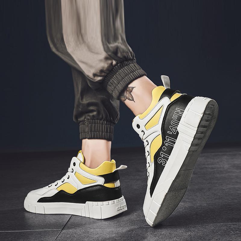 Microfiber Lace Up Men's Sneakers
