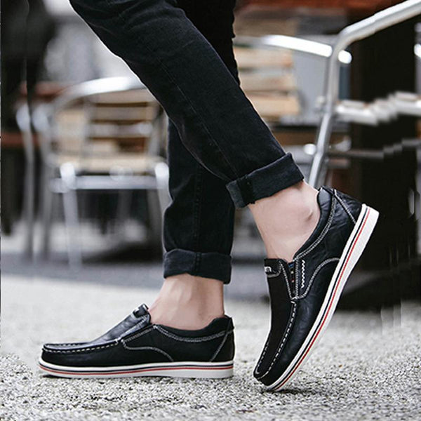Cowhide Slip On Men's Loafers