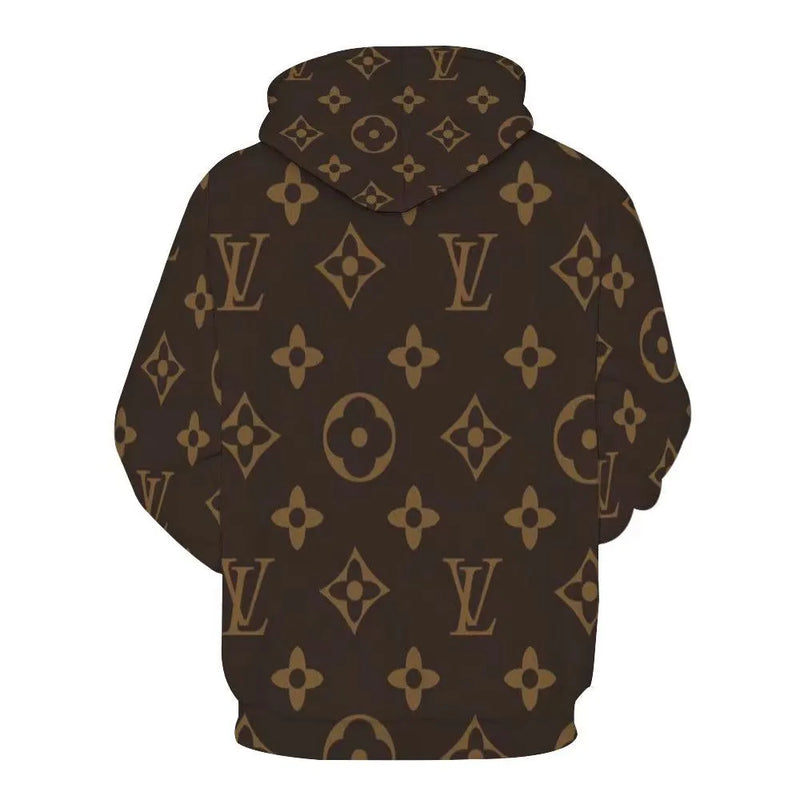 Letter Printed Loose Printed Hooded