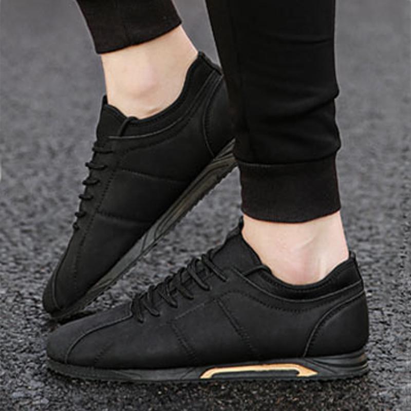 Leather Lace Up Men's Sneakers