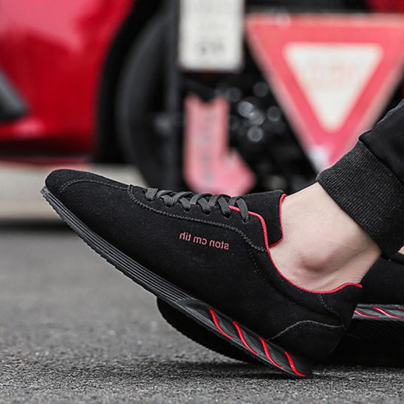 Suede Lace Up Men's Sneakers