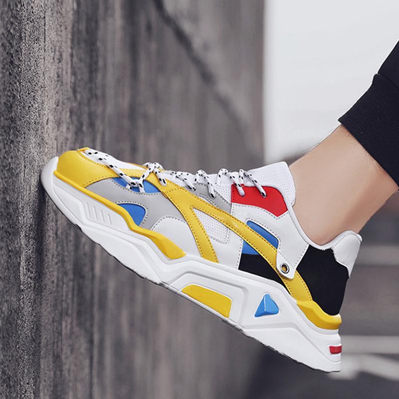 Mesh Lace Up Runing Men's Sneakers