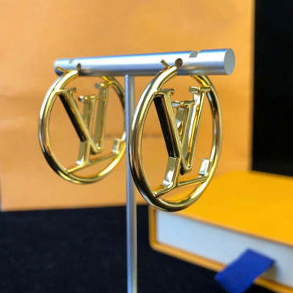 Gold Metal Plated Hoop earrings