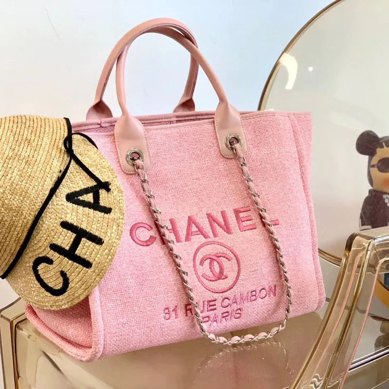 Classic Embroidered Beach Handbag