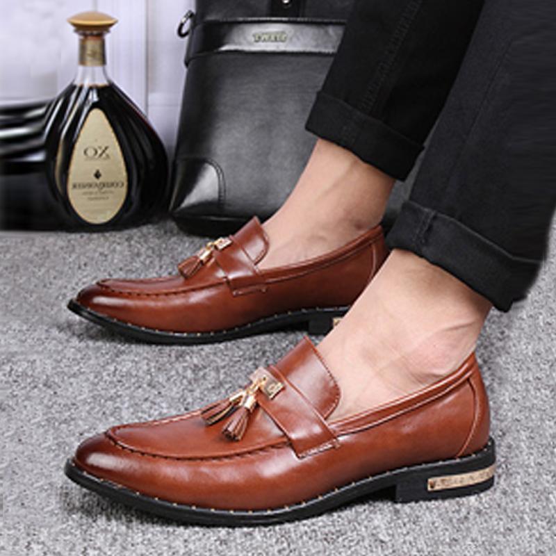 Microfiber Slip-On Men's Dress Shoes