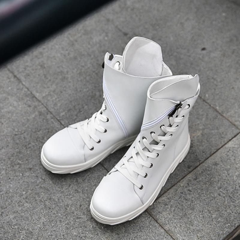 Leather Lace Up Men's Boots