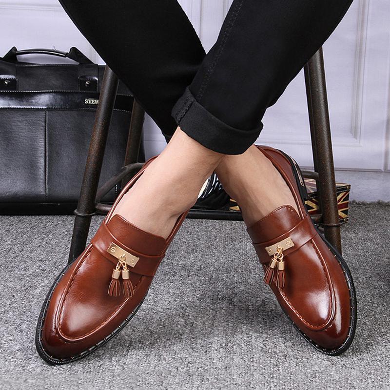 Microfiber Slip-On Men's Dress Shoes
