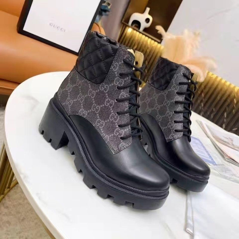 Chunky Heel Fashion Ankle Boots
