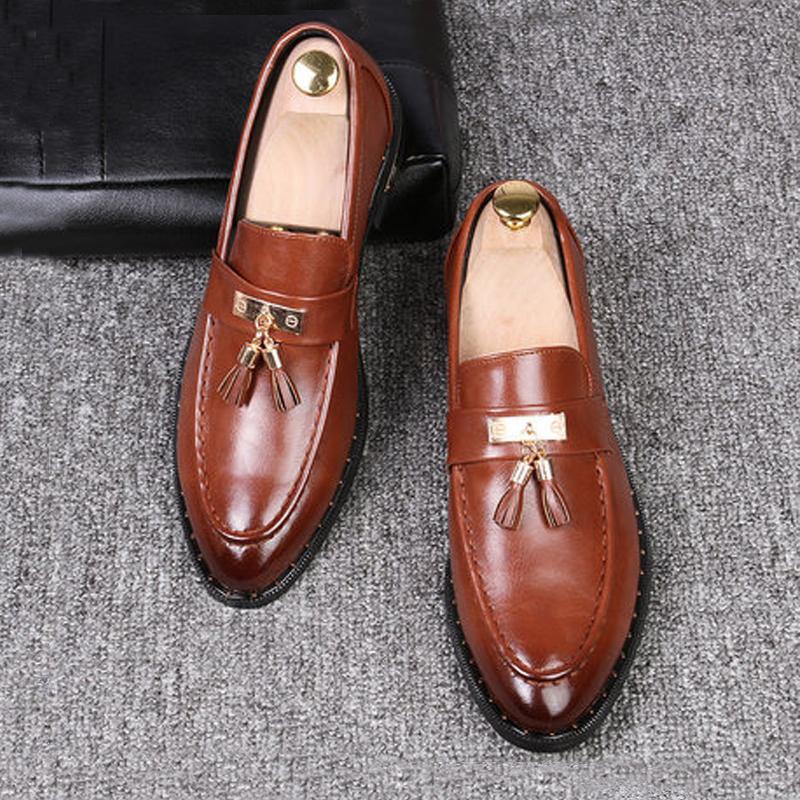 Microfiber Slip-On Men's Dress Shoes