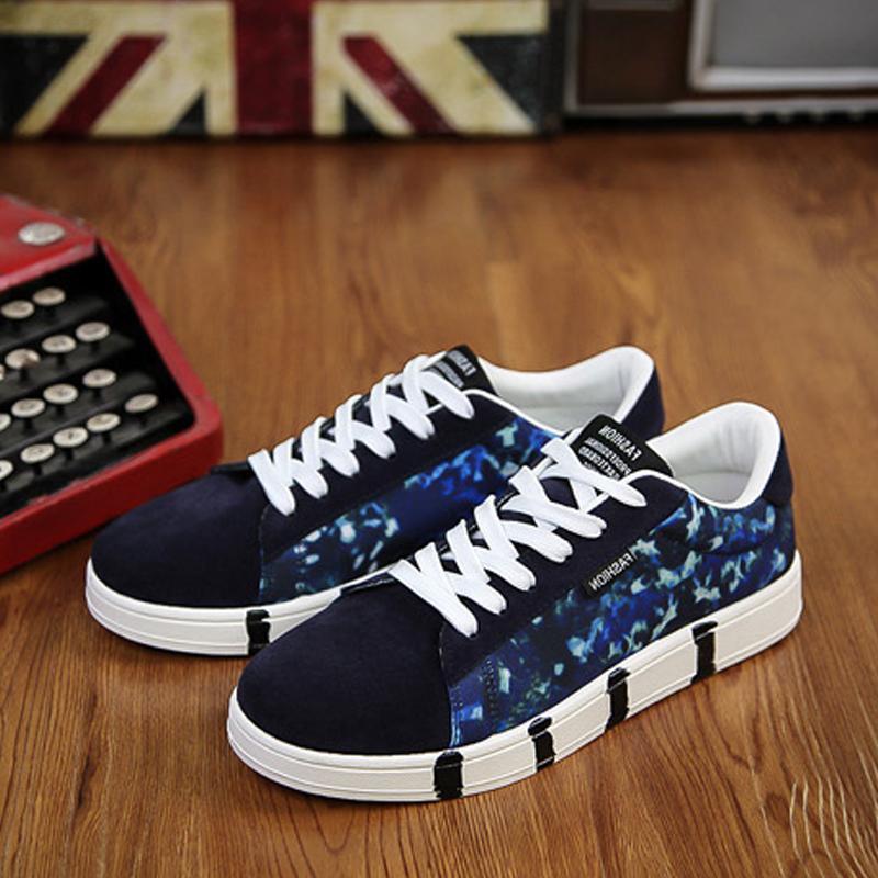 Canvas Cloth Lace Up Men's Sneakers