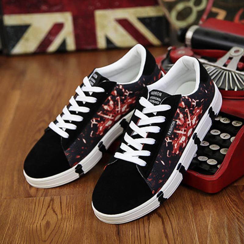 Canvas Cloth Lace Up Men's Sneakers