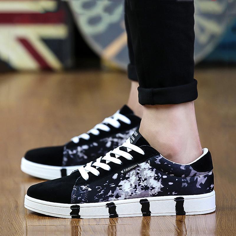 Canvas Cloth Lace Up Men's Sneakers