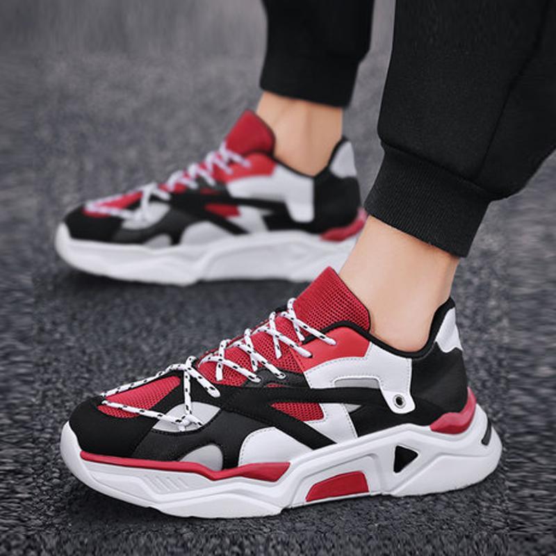 Mesh Lace Up Runing Men's Sneakers