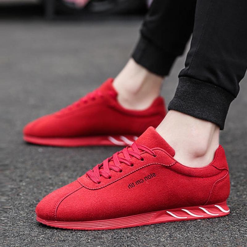 Suede Lace Up Men's Sneakers