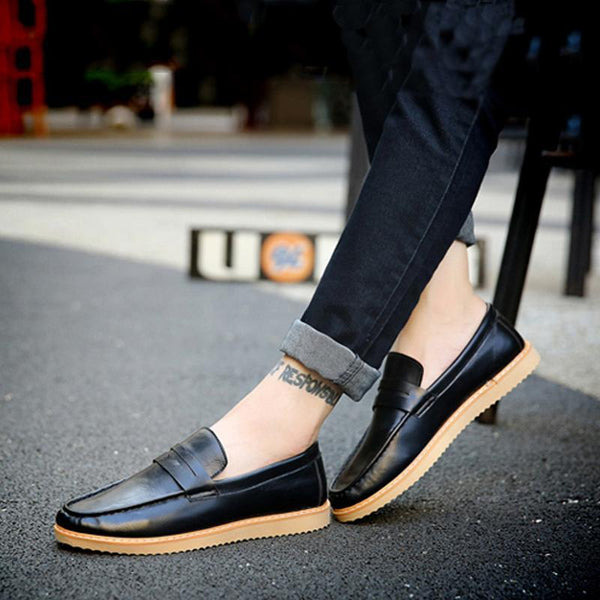 Leather Slip On Men's Loafers