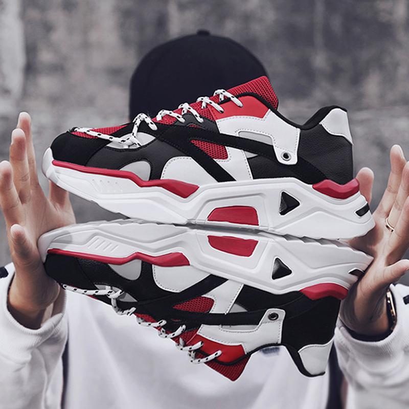 Mesh Lace Up Runing Men's Sneakers