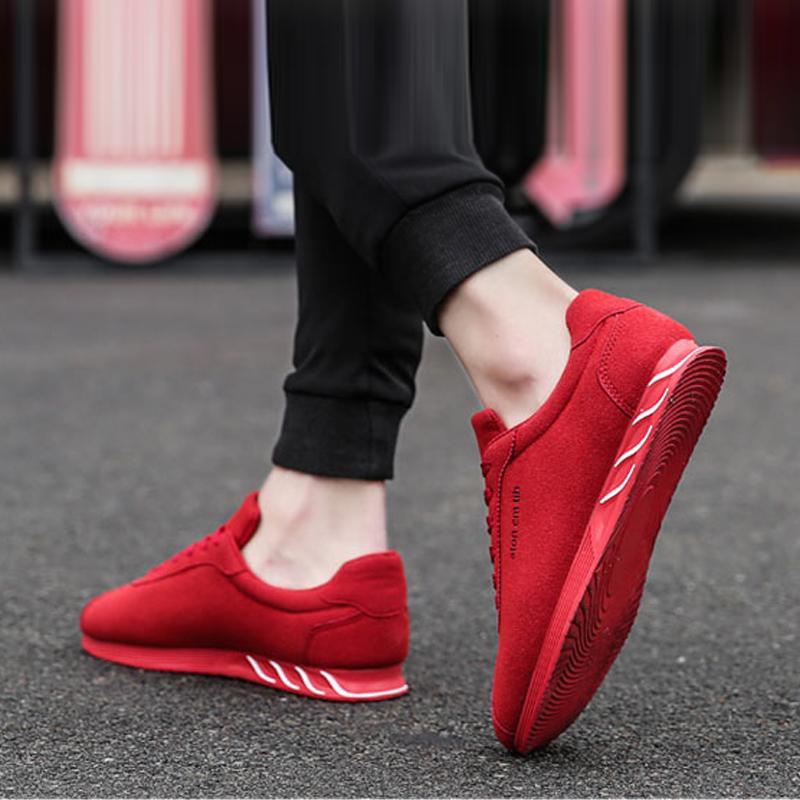 Suede Lace Up Men's Sneakers