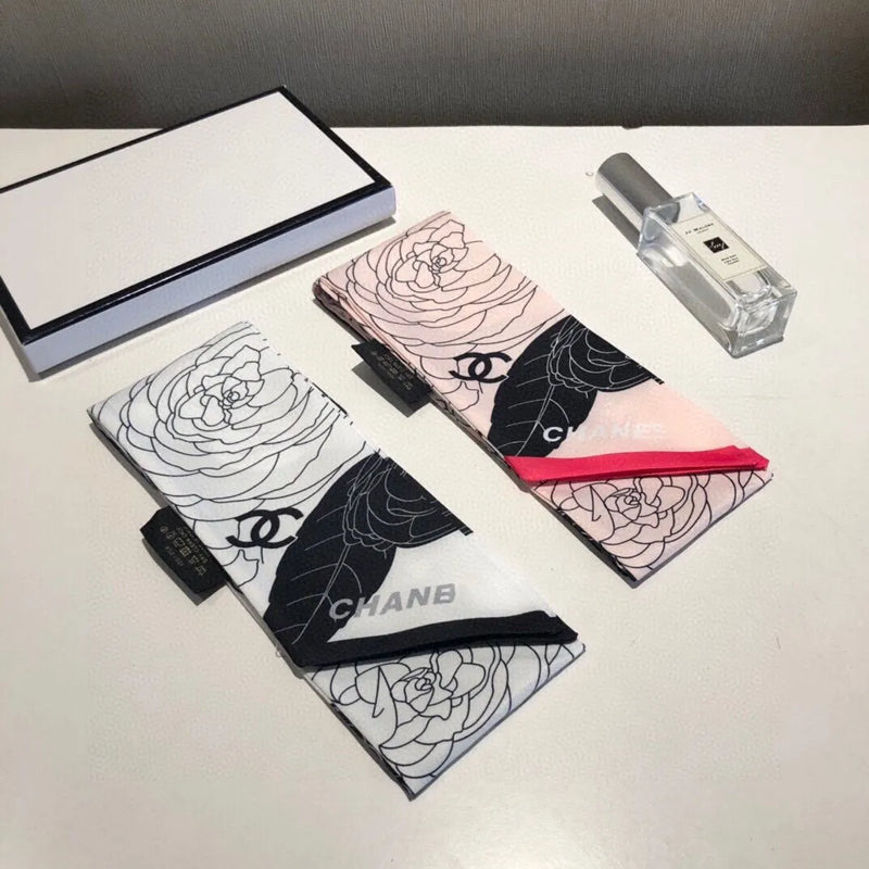 Rose Pattern Leisure Silk Scarf
