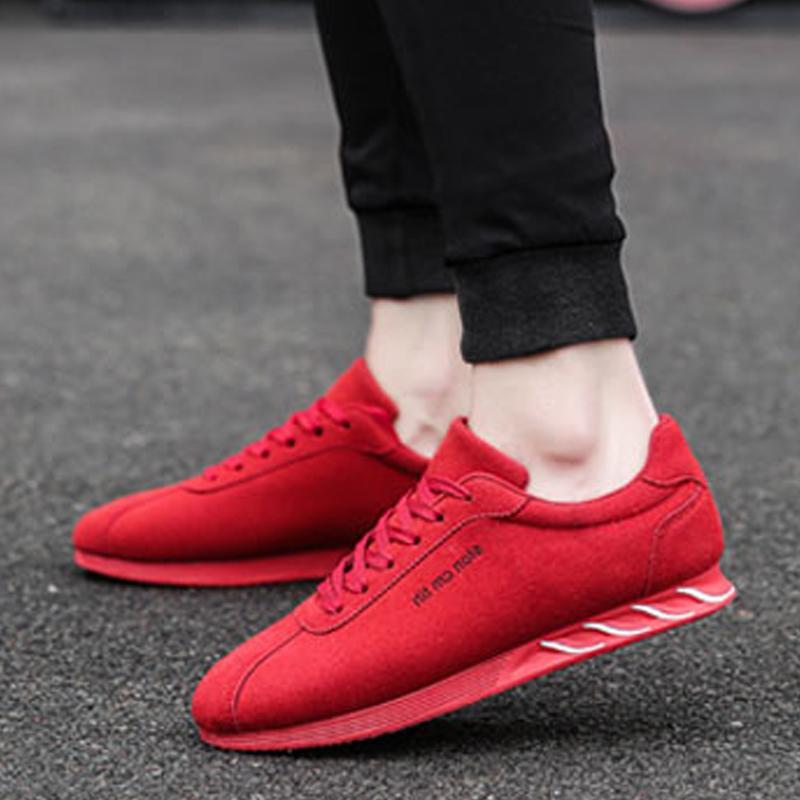Suede Lace Up Men's Sneakers