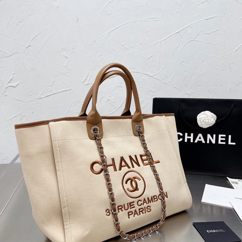 Classic Embroidered Beach Handbag