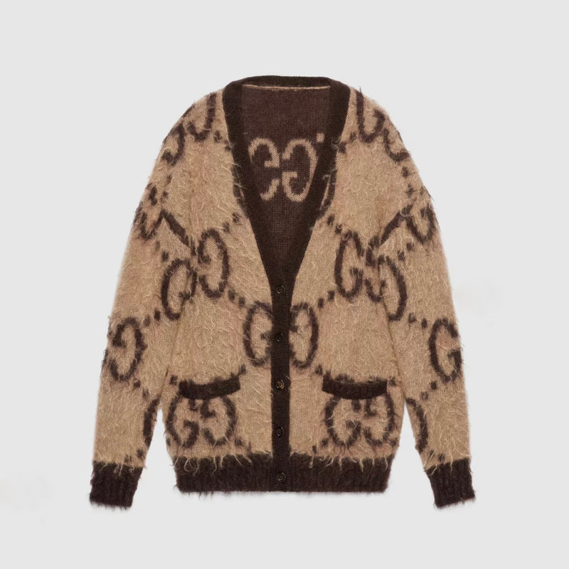 New Brown Wool Cardigan
